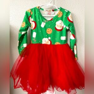 Mila & Rose 3T Holiday Santa Red Tulle Dress